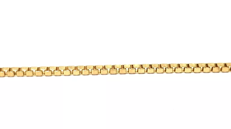 ZŁOTY ŁAŃCUSZEK SPLOT KOSTKA PR585 48CM 2,58G