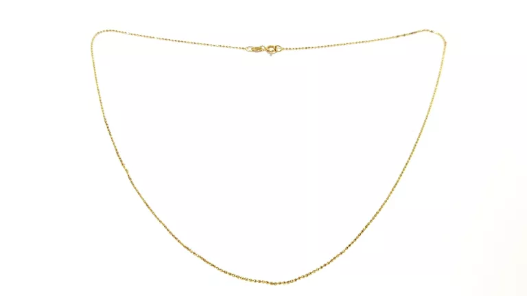 ZŁOTY ŁAŃCUSZEK SPLOT KULKOWY PR585 42CM 1,14G