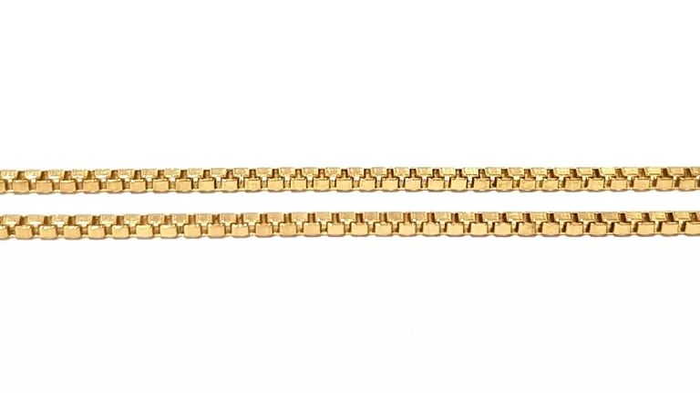 ZŁOTY ŁAŃCUSZEK SPLOT KOSTKA PR585 48CM 2,58G