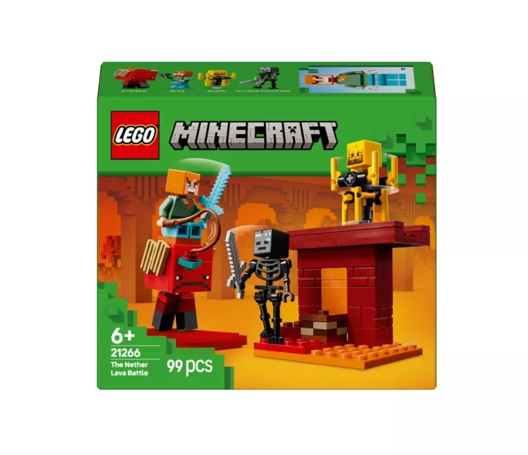LEGO MINECRAFT 21266 KLOCKI BITWA NA MOŚCIE W NETHERZE NETHERU +EKATALOG