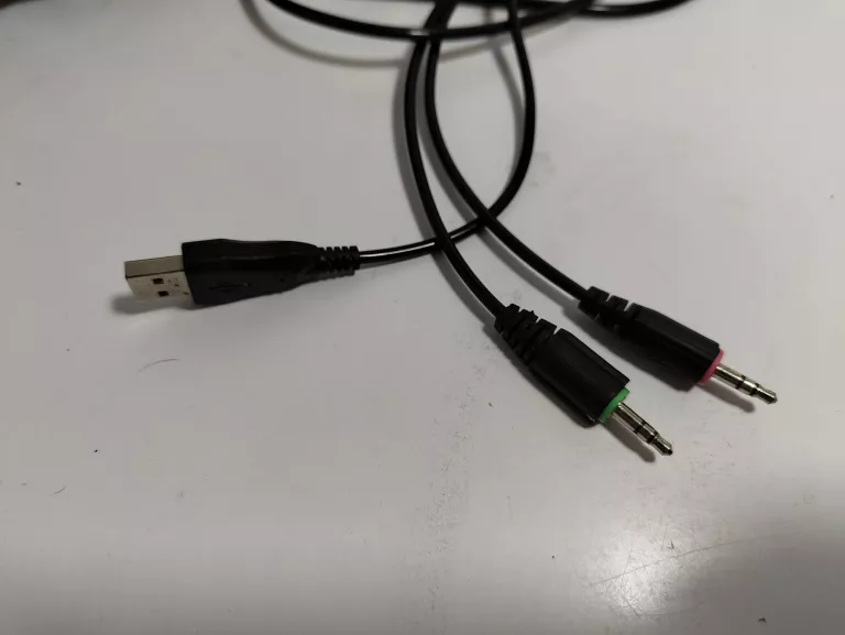 SŁUCHAWKI NAUSZNE USB Z MIKROFONEM
