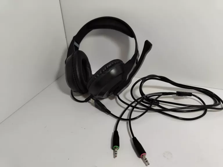 SŁUCHAWKI NAUSZNE USB Z MIKROFONEM