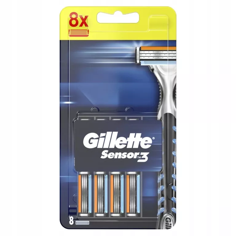 GILLETTE WKŁADY SENSOR 3 8SZTUK