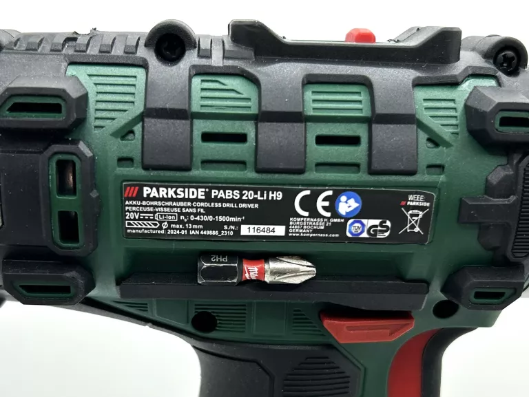 WKRĘTARKA PARKSIDE PABS 20 LI H9 KPL