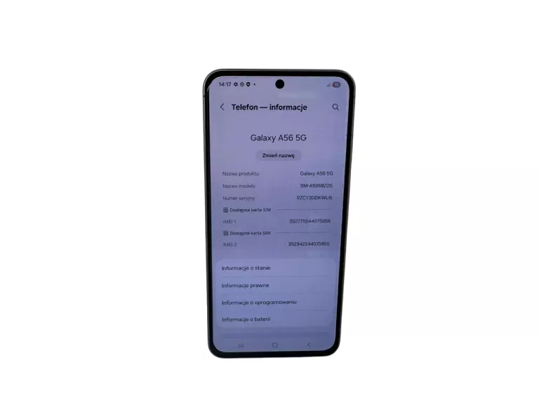 TELEFON GALAXY A56 8/256 GB STAN BARDZO DOBRY CZARNY