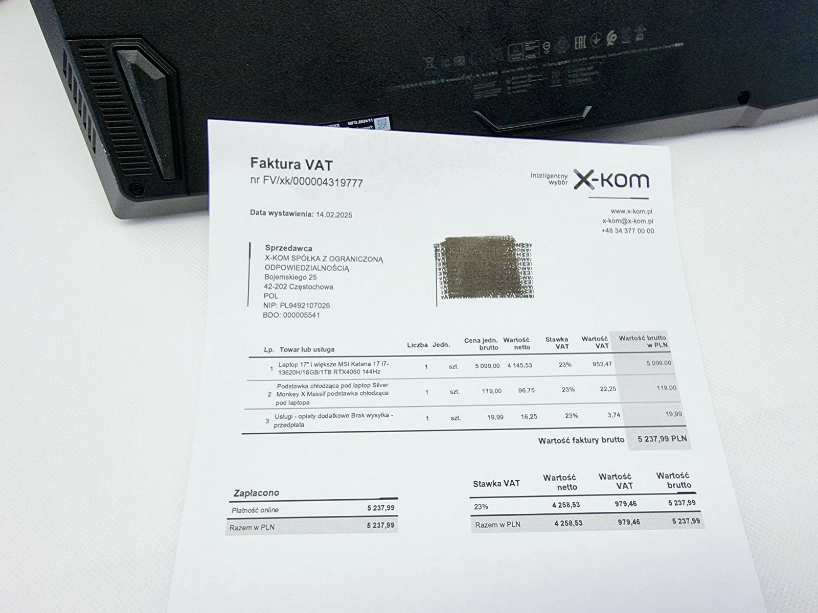 laptop-msi-katana-17-b13vfk-841xpl-173i716gb1tb-akcesoria-model-katana-17-b13