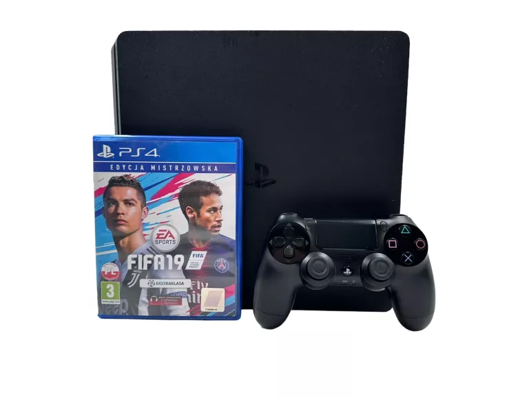 KONSOLA SONY PLAYSTATION 4 PS4 SLIM 1000GB 1TB CUH-2016B + PAD + FIFA 19