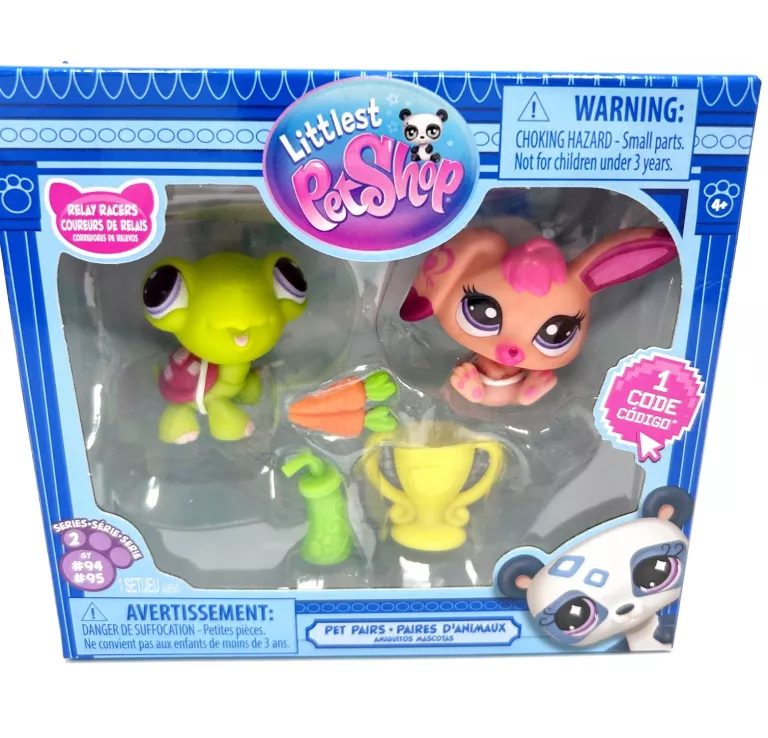 LITTLEST PET SHOP ZESTAW 2-PAK ZWIERZĄTKA ŻÓŁW I KRÓLIK