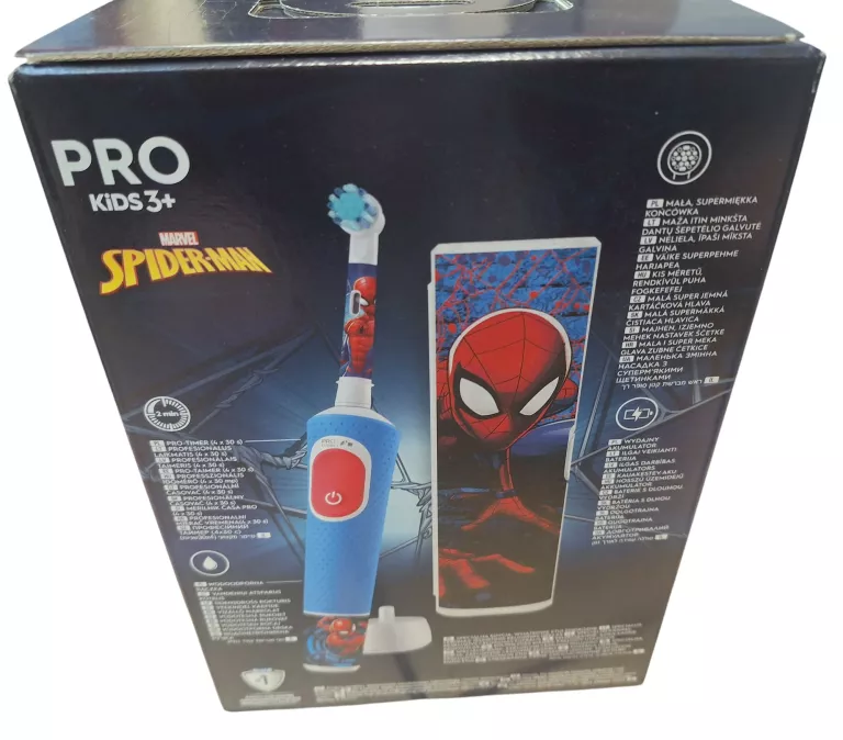 ELEKTRYCZNA SZCZOTECZKA DO ZĘBÓW ORAL-B PRO KIDS 3+ SPIDER-MAN