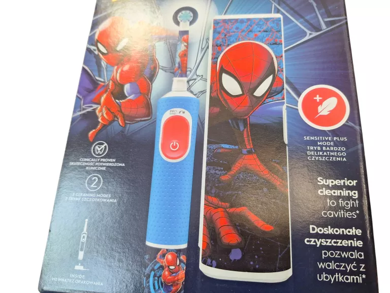 ELEKTRYCZNA SZCZOTECZKA DO ZĘBÓW ORAL-B PRO KIDS 3+ SPIDER-MAN