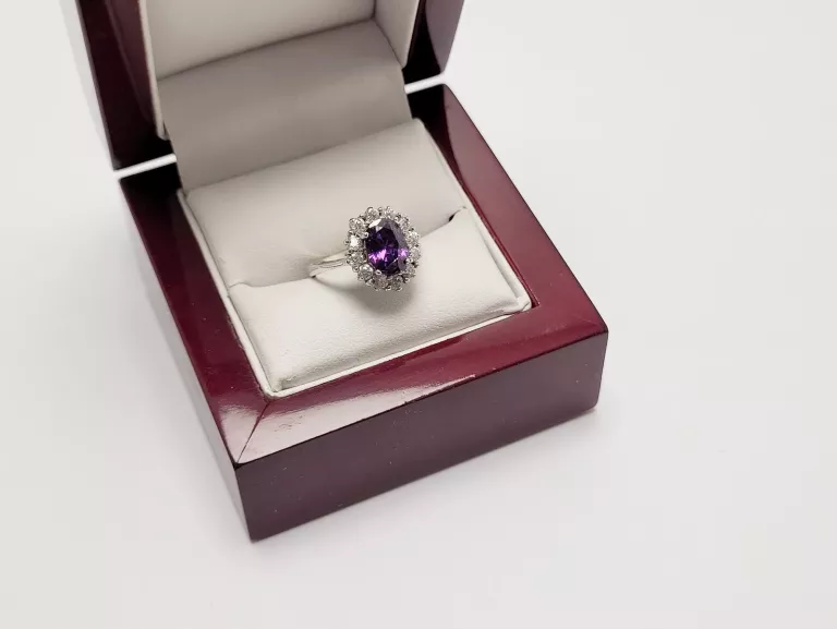PIĘKNY SREBRNY PIERŚCIONEK 3,24G PR.925 ROZ.10