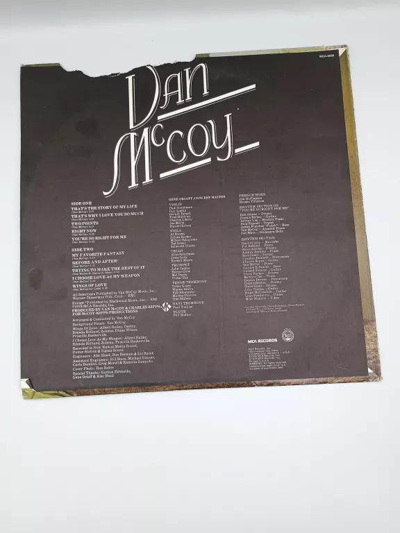 DAN MCCOY MY FAVOURITE FANTASY WINYL 1978