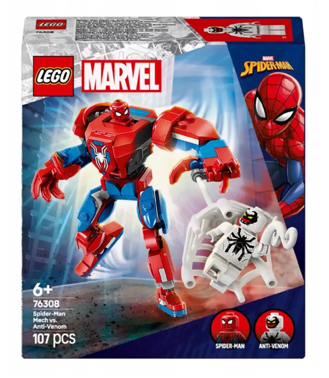 LEGO SUPER HEROES 76308 MECH SPIDER-MAN KONTRA ANTY-VENOM
