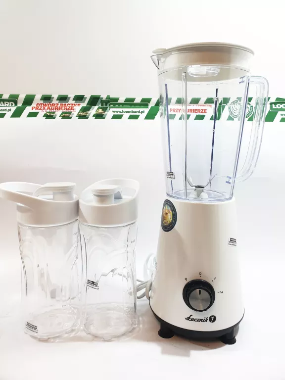 BLENDER KIELICHOWY MIKSER ŁUCZNIK 1L + 2 BIDONY