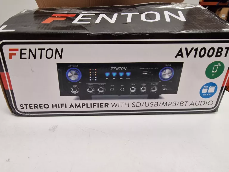 WZMACNIACZ FENTON AV100BT HIFI STEREO BT USB AUX