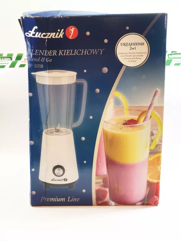 BLENDER KIELICHOWY MIKSER ŁUCZNIK 1L + 2 BIDONY