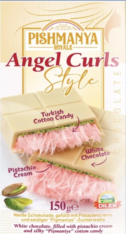 BIAŁA CZEKOLADA ANGEL HAIR ANIELSKIE WŁOSY 150G Z WATĄ CUKROWĄ
