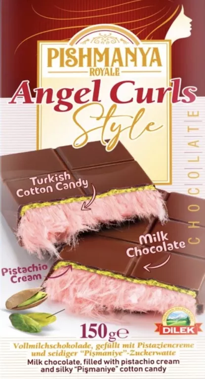 MLECZNA CZEKOLADA ANGEL HAIR ANIELSKIE WŁOSY 150G Z WATĄ CUKROWĄ