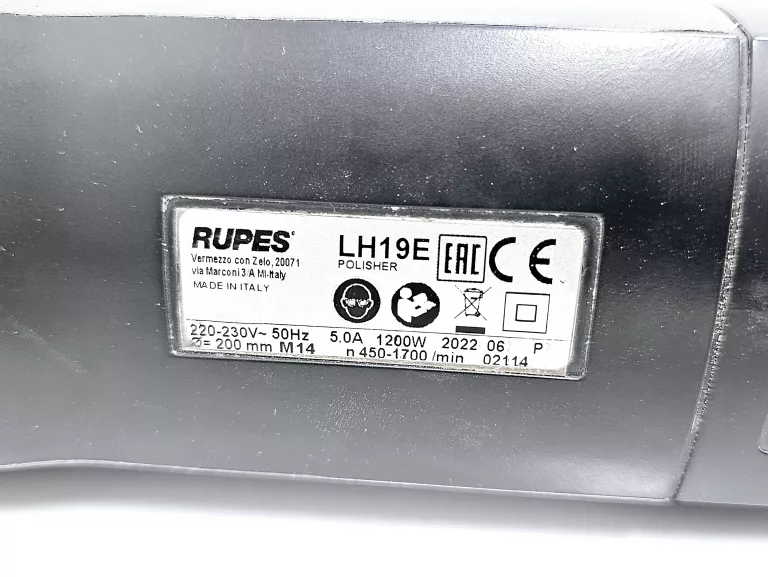 RUPES LH19E POLERKA ROTACYJNA