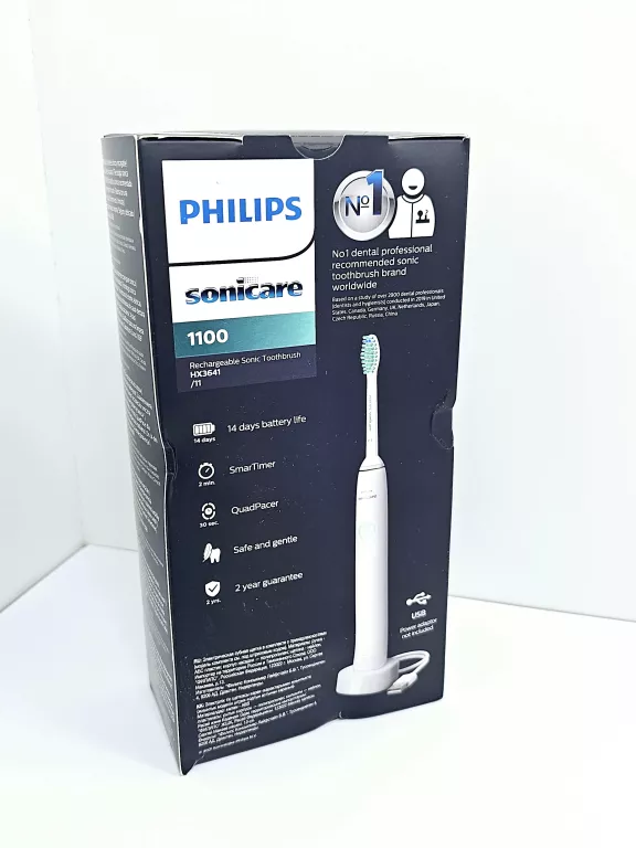 SZCZOTECZKA SONICZNA PHILIPS SONICARE 1100 SERIES HX3641/11 SMARTIMER