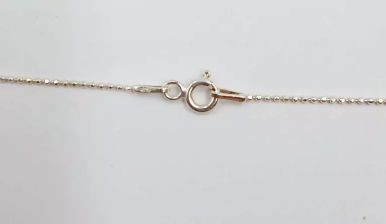 SREBRNY ŁANCUSZEK Z SERDUSZKIEM P 925 1,98G