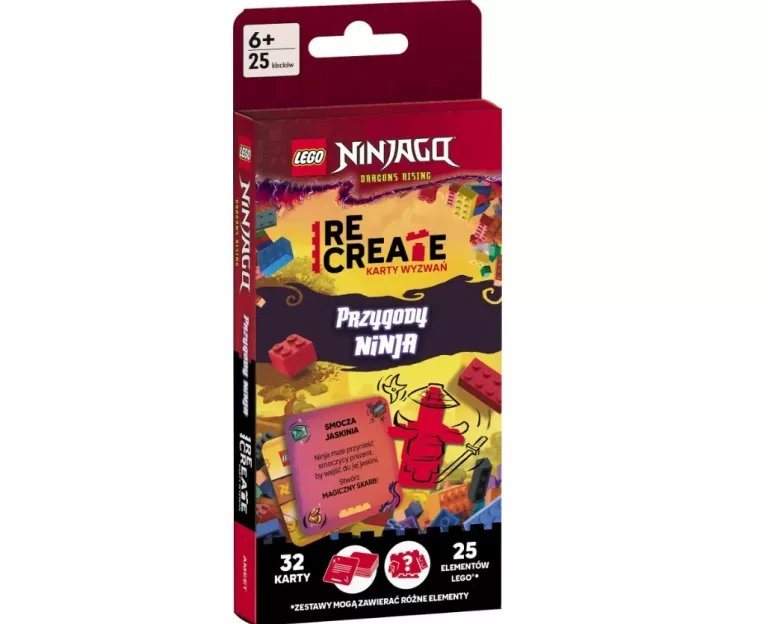 NINJAGO KARTY WYZWAŃ PRZYGODY NINJA 32 KARTY