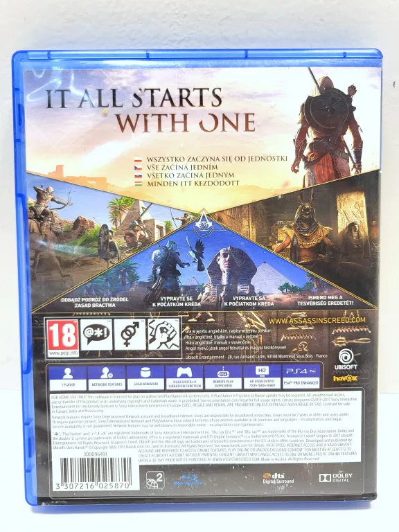 GRA PS4 ASSASSINS CREED ORIGINS