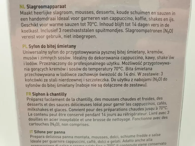 HENDI SYFON DO BITEJ ŚMIETANY 0,5 L PROFI LINE 588017