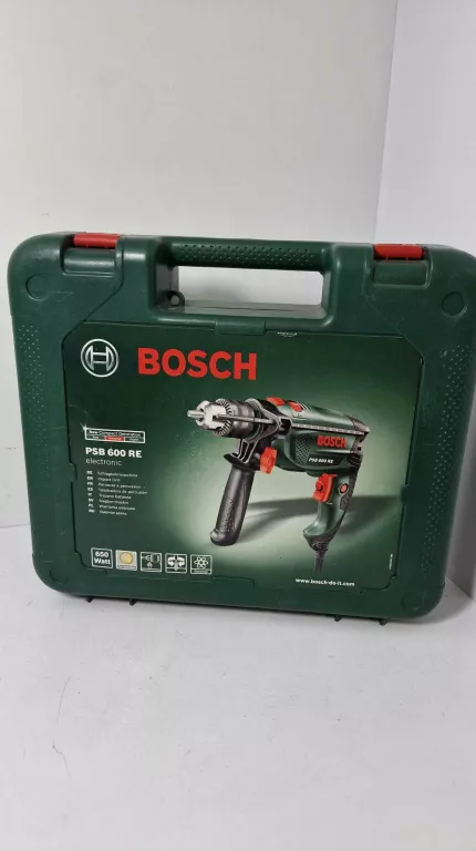 WIERTARKA 650W PSB 600 RE BOSCH W WALIZCE
