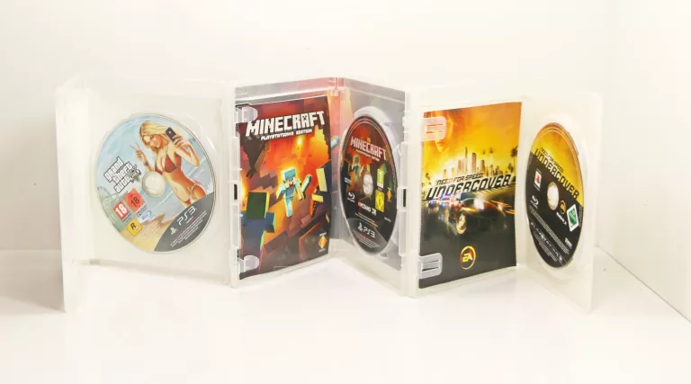 3X GRA PS3 GTA / MINECRAFT / NFS