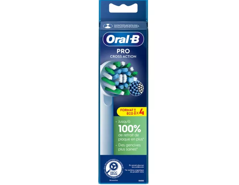 KOŃCÓWKI DO SZCZOTECZKI ELEKTRYCZNEJ ORAL-B CROSSACTION 4SZT EB50 PRO
