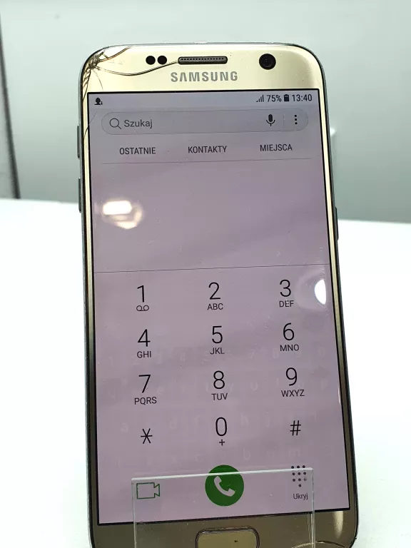TELEFON SAMSUNG S7 ZBITY RÓŻOWY