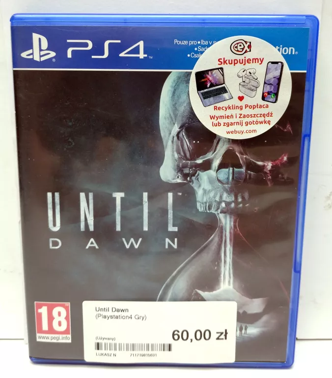 GRA PS4 UNTIL DAWN