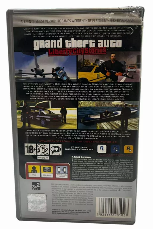 GRA PSP GRAND THEFT AUTO LIBERTY CITY STORIES