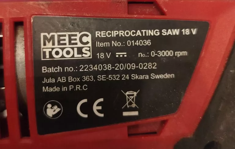 MEEC TOOL PIŁA SZABLASTA014036