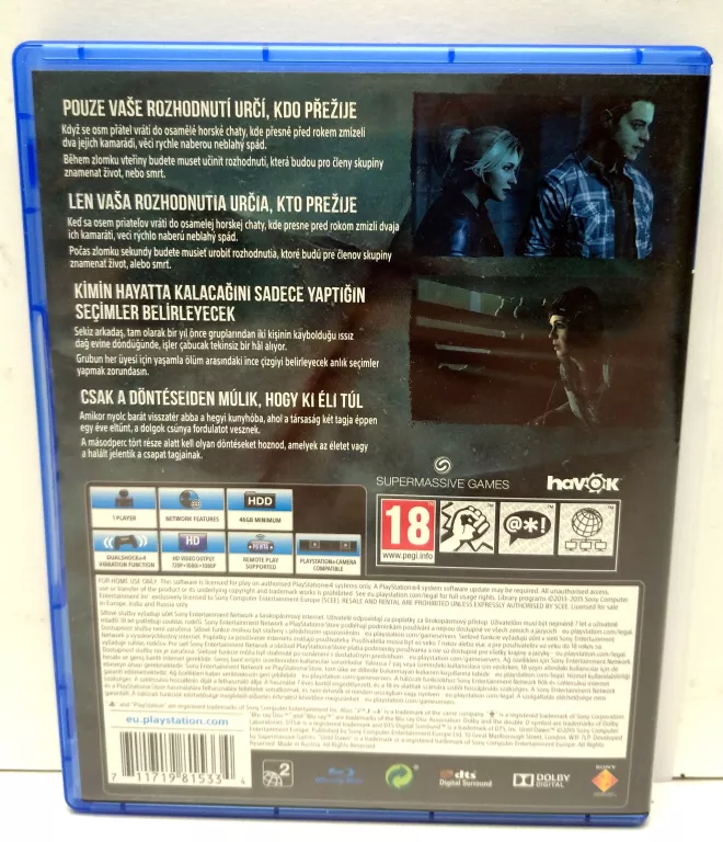 GRA PS4 UNTIL DAWN