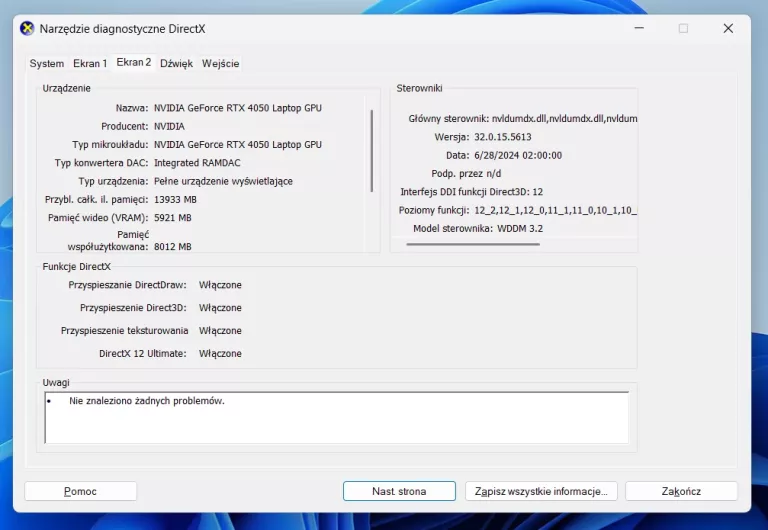 LAPTOP HP VICTUS 15-FA1652NW I5-12450H 16GB 512GB SSD RTX4050 - GW 05.2027