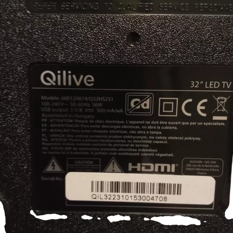 TELEWIZOR SMART TV QILIVE Q32HS231 32