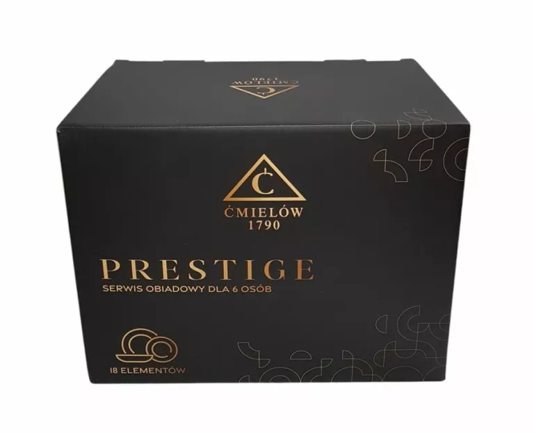 SERWIS OBIADOWY DLA 6 OSÓB ĆMIELÓW PRESTIGE 18 ELEMENTÓW