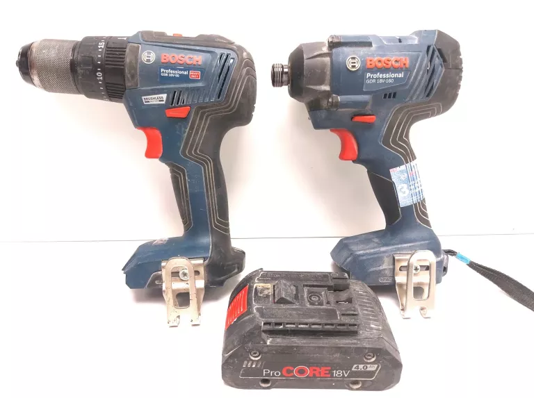WKRĘTARKA BOSCH GSB 18V-50 + ZAKRĘTARKA BOSCH GDR 18V-160 + AKUMULATOR 4AH