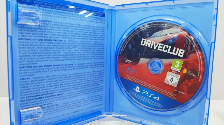 GRA DRIVECLUB NA PS4 SONY PLAYSTATION 4 (PS4), POLSKA WERSJA