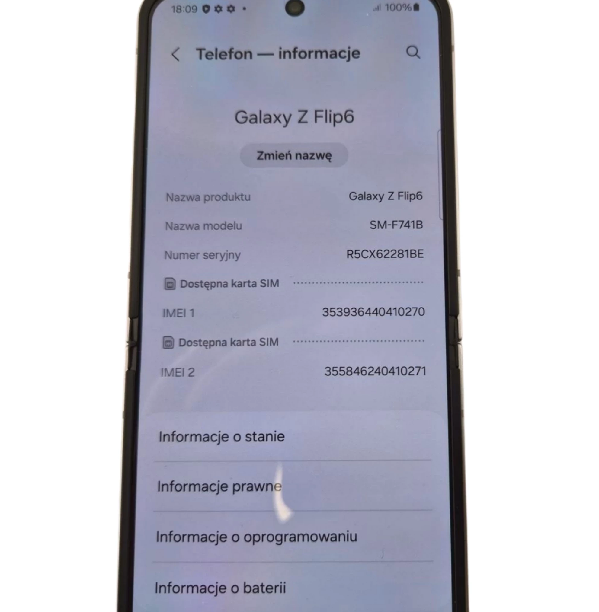 telefon-samsung-galaxy-z-flip-6-raty-plus-na-czesci-kod-producenta-sm-f741bzsgeue