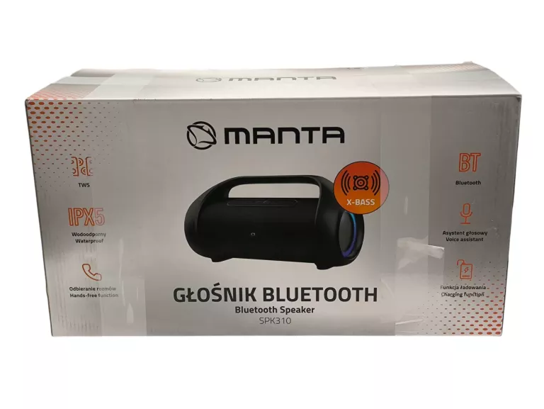 GŁOŚNIK MOBILNY MANTA SPK310 CZARNY