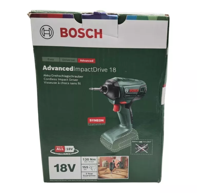 BOSCH ZAKRĘTARKA UDAR. ADVANCED IMPACT DRIVE 18