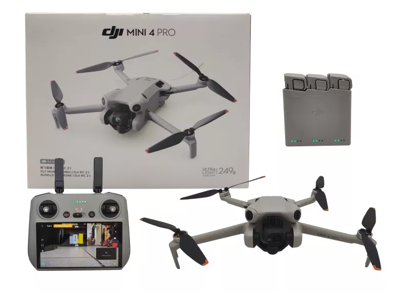 DRON DJI MINI 4 PRO FLY MORE COMBO (RC4) 4K HDR GPS 249G - GW 09.2026R