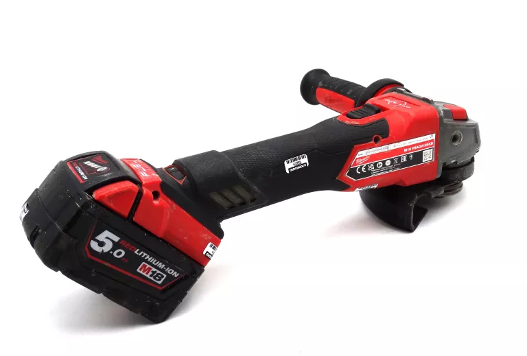 SZLIFIERKA MILWAUKE M18 FSAGV125XB 2X BAT, ŁADOWARKA
