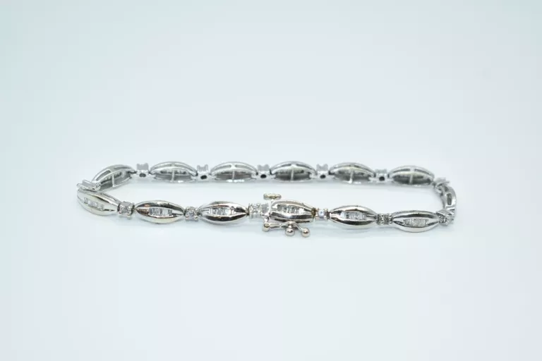 PIĘKNA ZŁOTA BRANSOLETKA [585] 9,88G 17CM 1,00CT