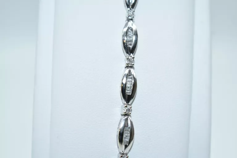 PIĘKNA ZŁOTA BRANSOLETKA [585] 9,88G 17CM 1,00CT