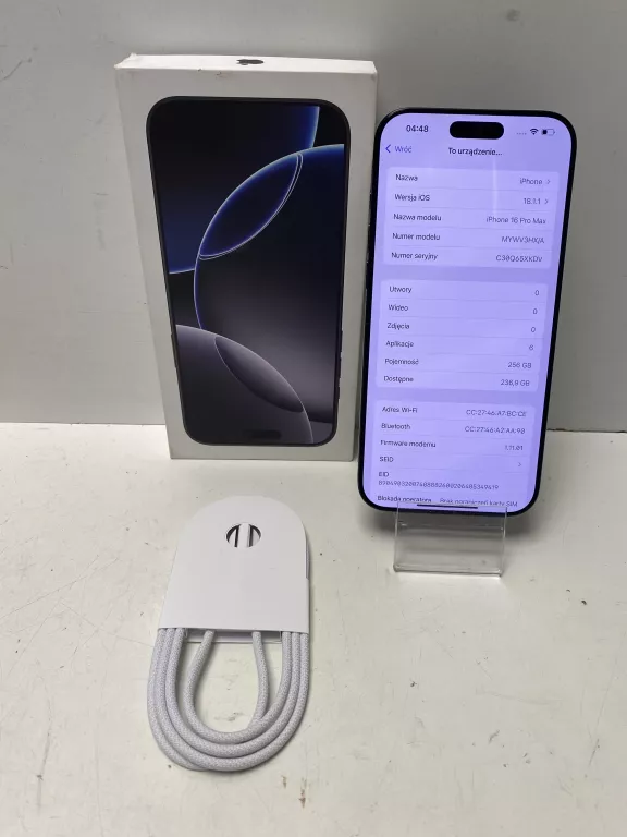 TELEFON APPLE IPHONE 16 PRO MAX 256GB