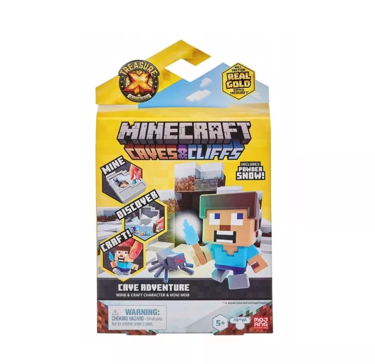 TREASURE X FIGURKA MINECRAFT CAVES CLIFFS PRZYGODA W JASKINI FIGURKA